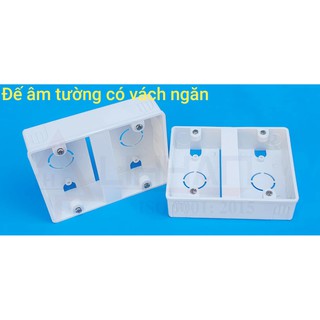 Đế âm tường có vách ngăn, Z88 đôi
