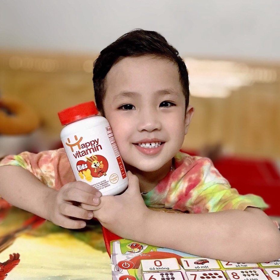 Kẹo dẻo Happy Vitamin Kid, hộp 80 viên, bổ sung dưỡng chất, tăng đề kháng, nâng cao hệ miễn dịch cho trẻ - HÀNG CHÍNHÃNG