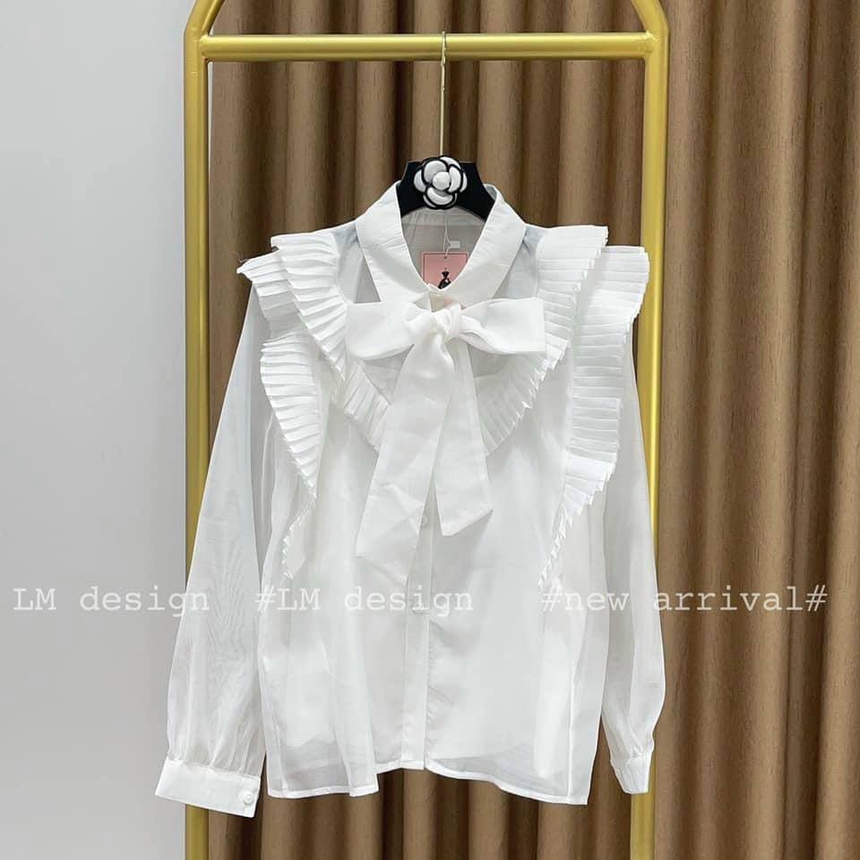 [HÀNG MỚI]  💕 Áo sơ mi tơ bèo cổ nơ tiểu thư 💕 | BigBuy360 - bigbuy360.vn