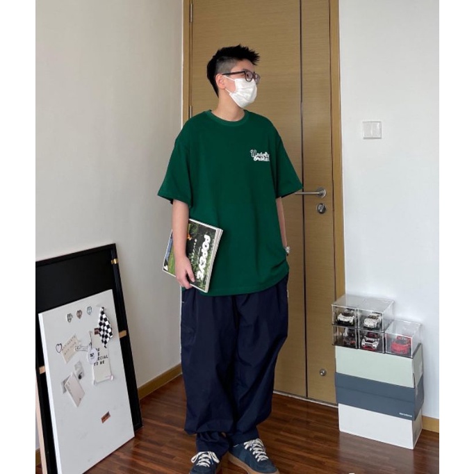 Áo Thun Tay Lỡ Official Áo Phông xanh Unisex Nam Nữ, Áo Phông Cotton Oversize Form Rộng