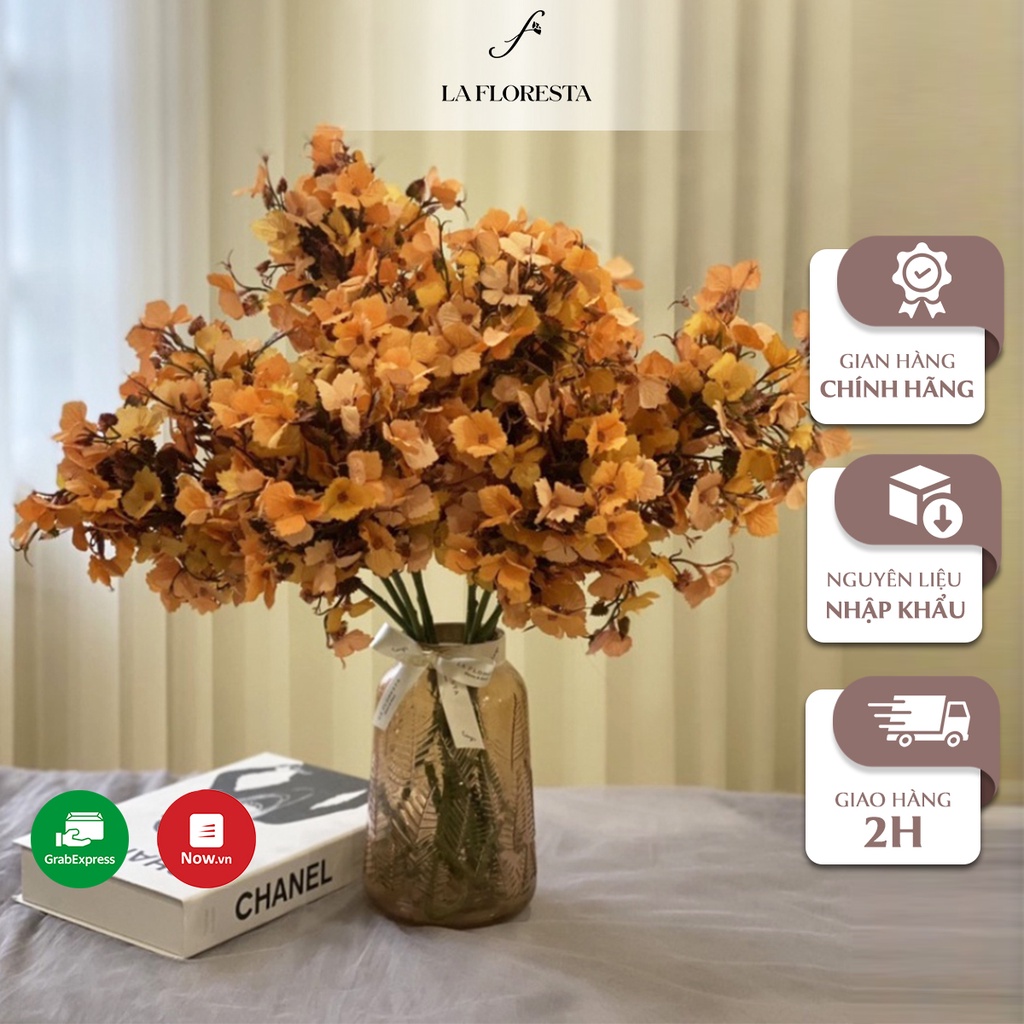 Cành Hoa Bướm Giả LA FLORESTA Thiết Kế 4 Màu, Cánh Uốn Lượn Mềm Mại, Phù Hợp Để trang Trí Mọi Không Gian