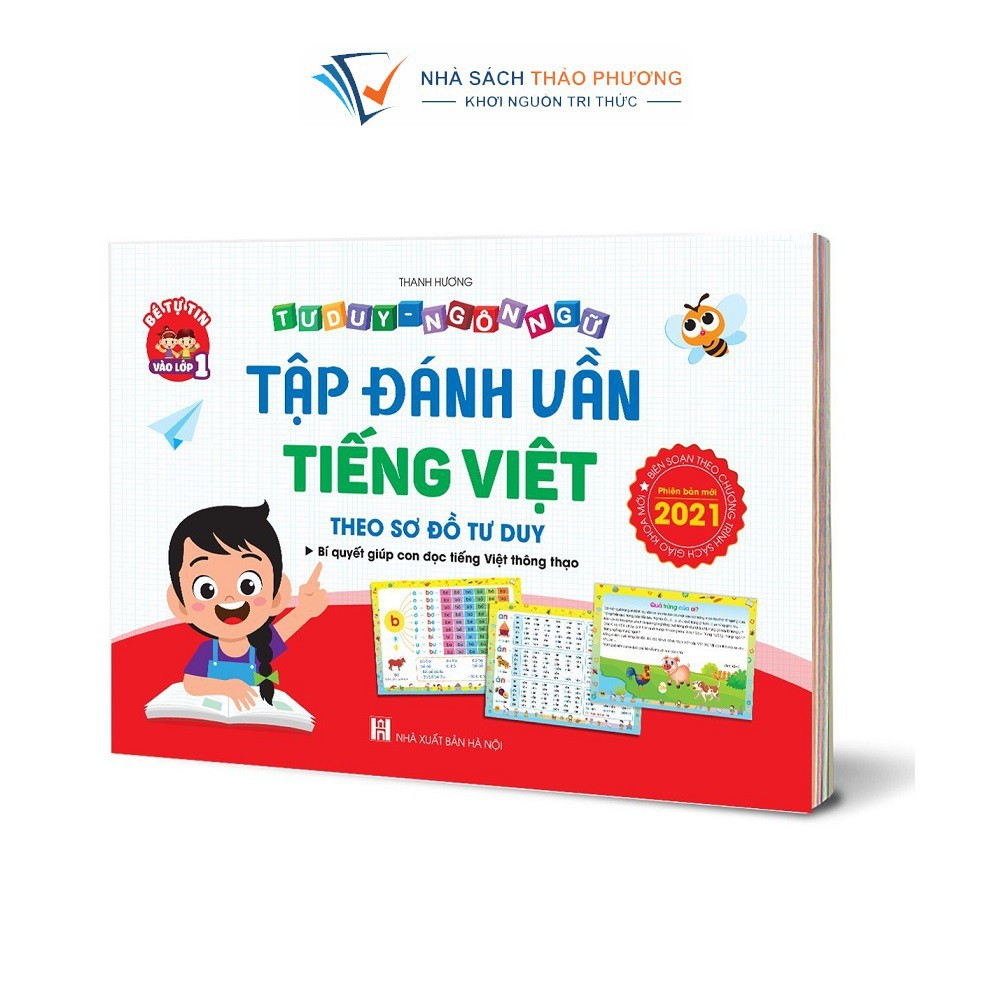 Sách - Tập đánh vần tiếng việt, Toán tư duy cho trẻ 4-6 tuổi (Combo 2 cuốn)