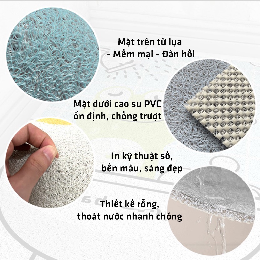 Thảm Chống Trượt An Toàn Cho Bé - Thảm Chống Trượt Chân- Thảm Hoạt Hình Cho Bé