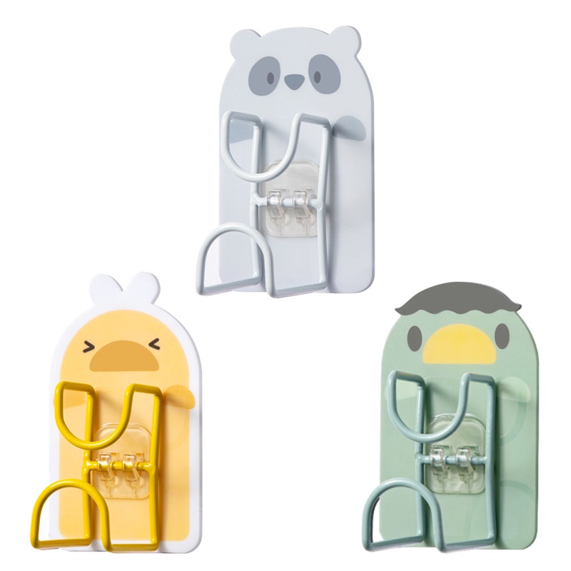 Móc Treo Đồ Chịu Lực Tốt Đa Năng Gắn Tường Họa Tiết Hoạt Hình Đáng Yêu Cho Phòng Tắm