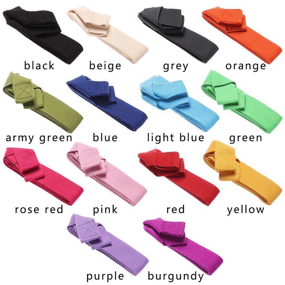 Dây Đeo Thảm Tập Yoga Bằng Vải Canvas Tùy Chỉnh Tiện Dụng Cho Tập Yoga/ Thể Thao Nhiều Màu Sắc