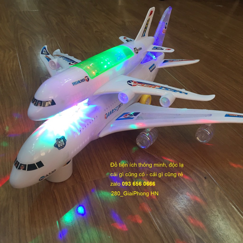 Máy bay đồ chơi cho bé - Máy bay airbus đồ chơi a380 2 tầng