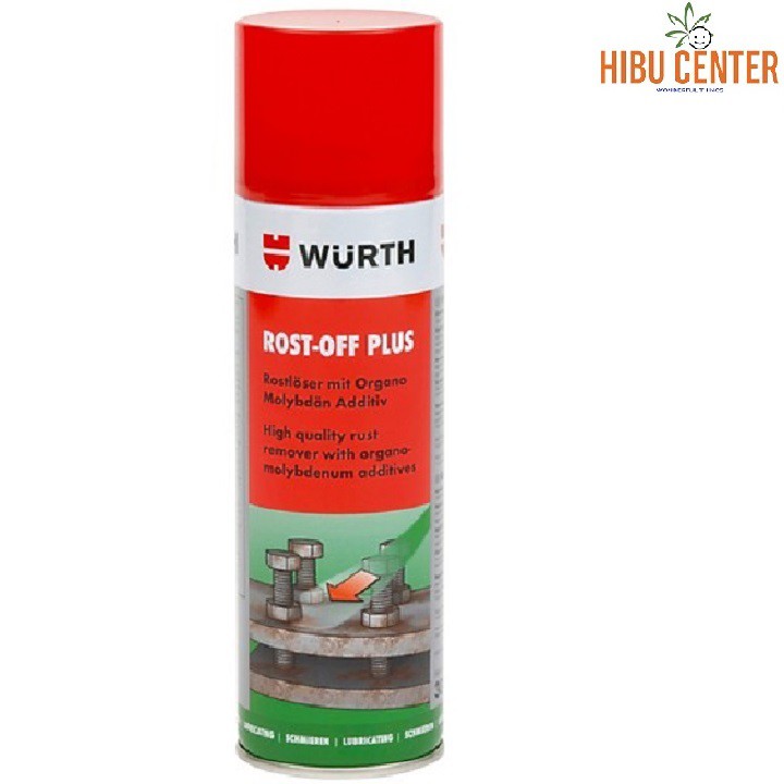 Chất Phá Gỉ Bu lon WURTH Rost-Off-Plus 0890200 300ml - Thùng 12 chai