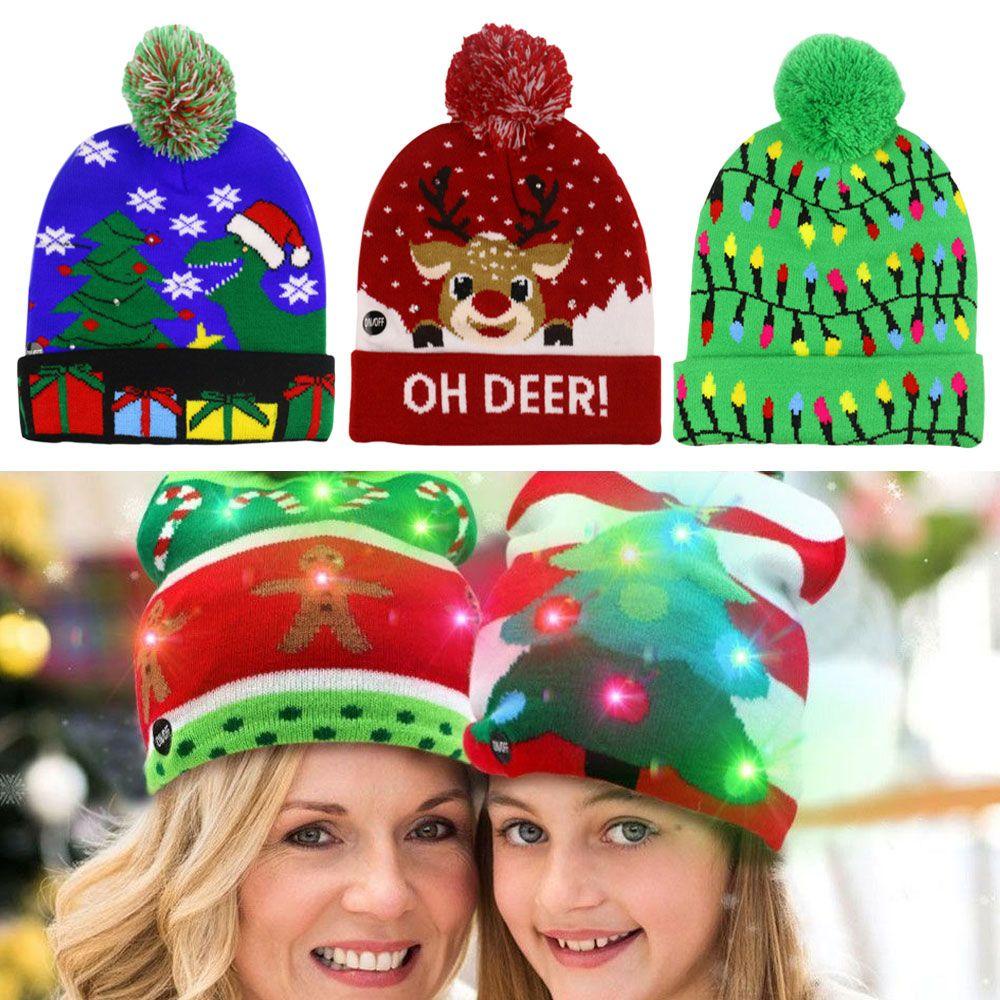 MYRONGVN Mũ beanie Giáng Sinh Hoạ Tiết Hoạt Hình Cho Bé