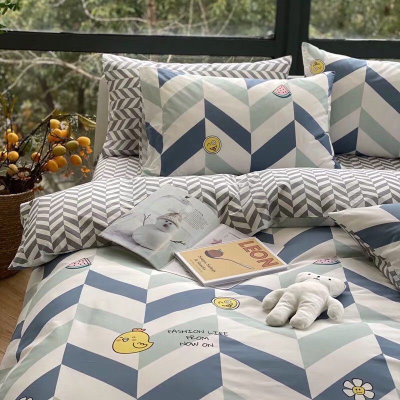 [RẺ VÔ ĐỊCH] Poly Coton Nhập Mẫu TPOPCORN KẺ  (đủ kích thước)