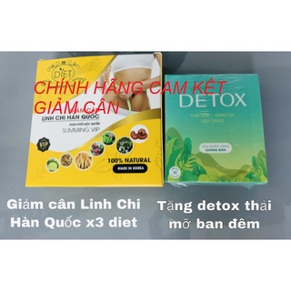 [VIP] Giảm cân linh chi hàn quốc ( giảm 7-9kg) [GIẢM X2 DIET - MẪU MỚI] 30 ngày, tăng 5v detox ban đêm 15ng, 10v 30ng