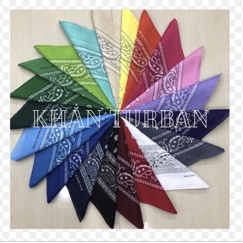 Khăn bandana / khăn turban 100% cotton