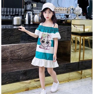 Set đầm đôi mẹ - bé hình mèo siêu dễ thương và năng động