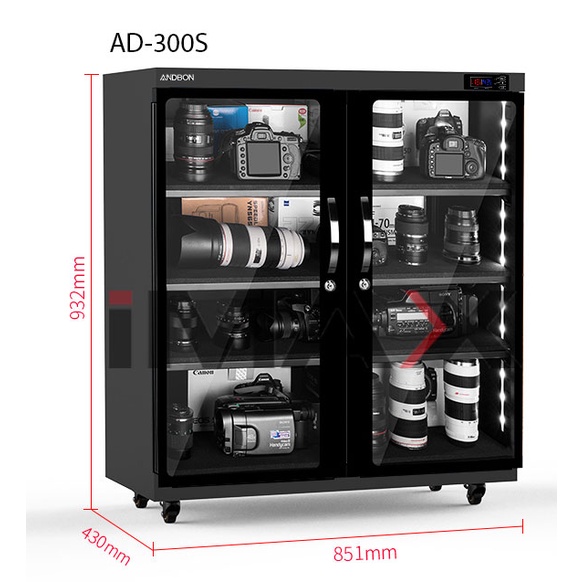 Tủ chống ẩm Andbon AD300S, 300 lít