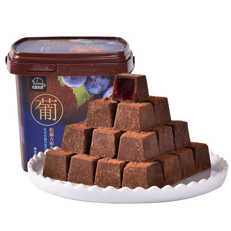 Hộp Socola Nama Tươi Nhân Trái Cây Siêu Ngon, Chocolate Nhân 3 Vị Hoa Quả 158g Sang Xịn