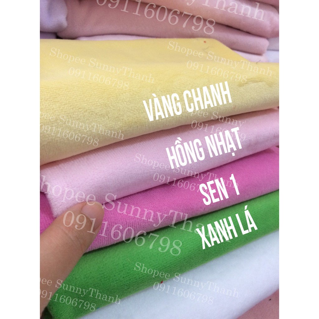 3mx1m5 vải nhung 39 màu bảng màu