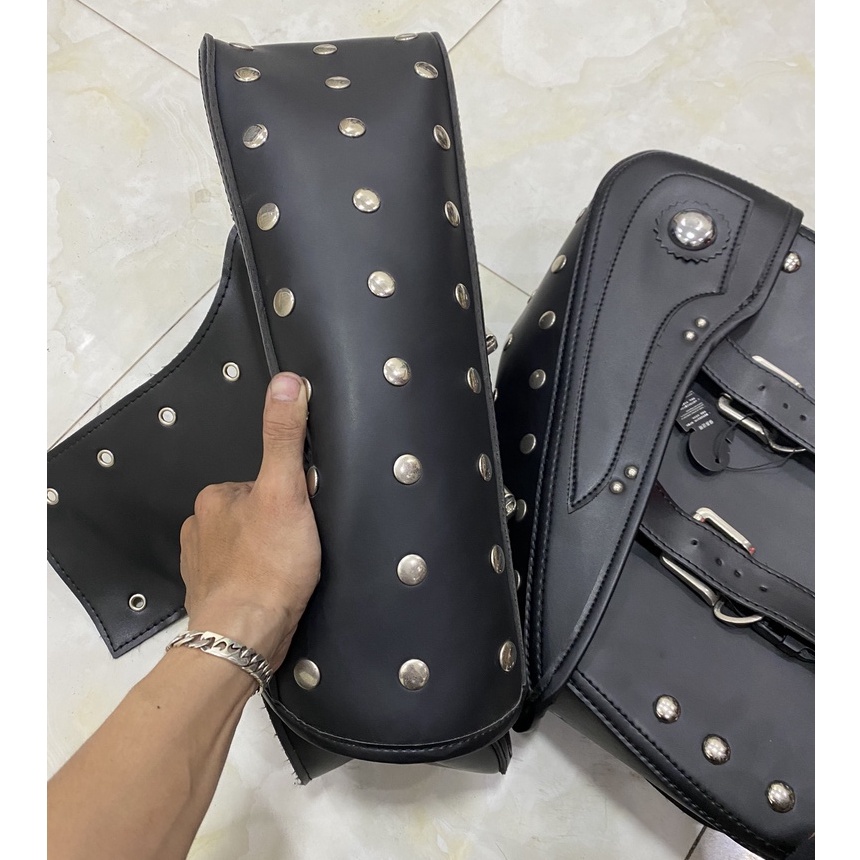 1 Cặp Túi Da Treo Xe Máy Các Dòng Cafe Racer, tracker, Classic 67 CD CL