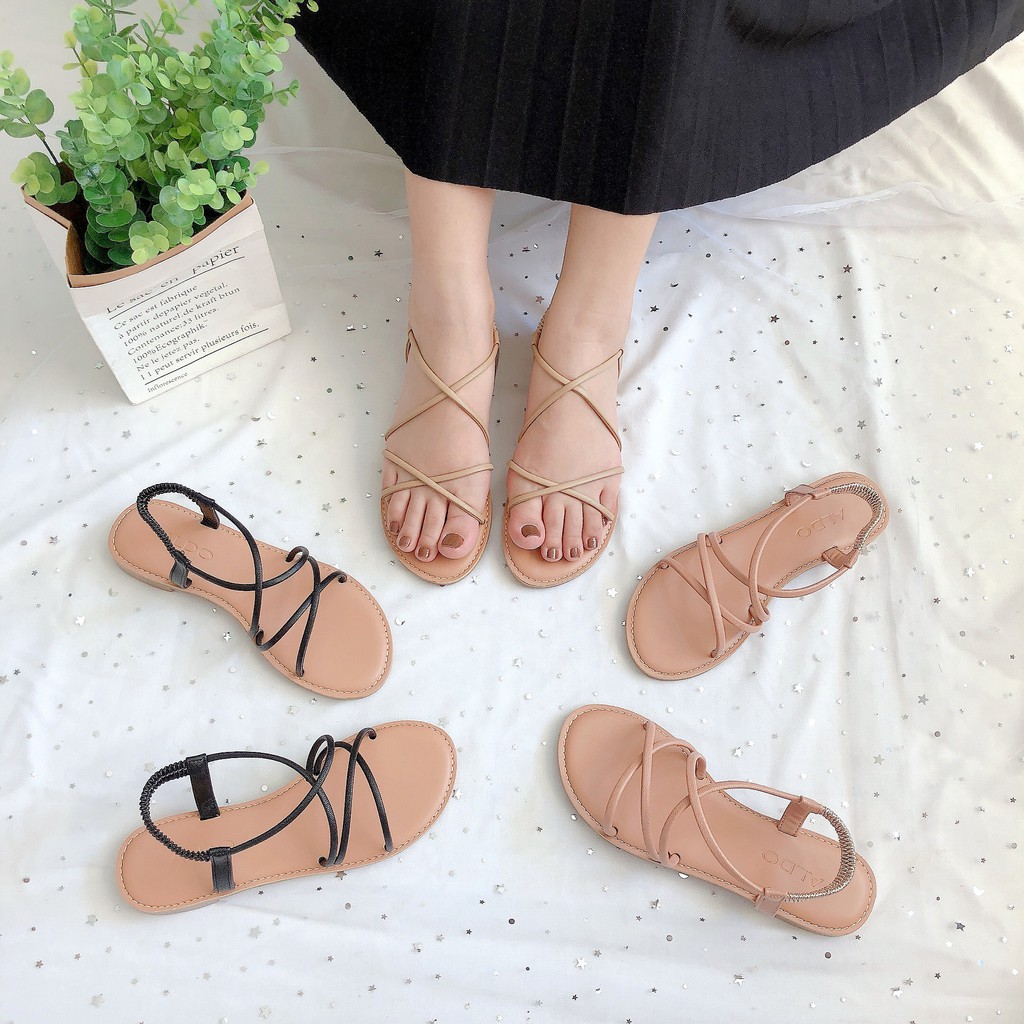 SANDAL TRỆT NỮ DÂY CHÉO ÊM CHÂN