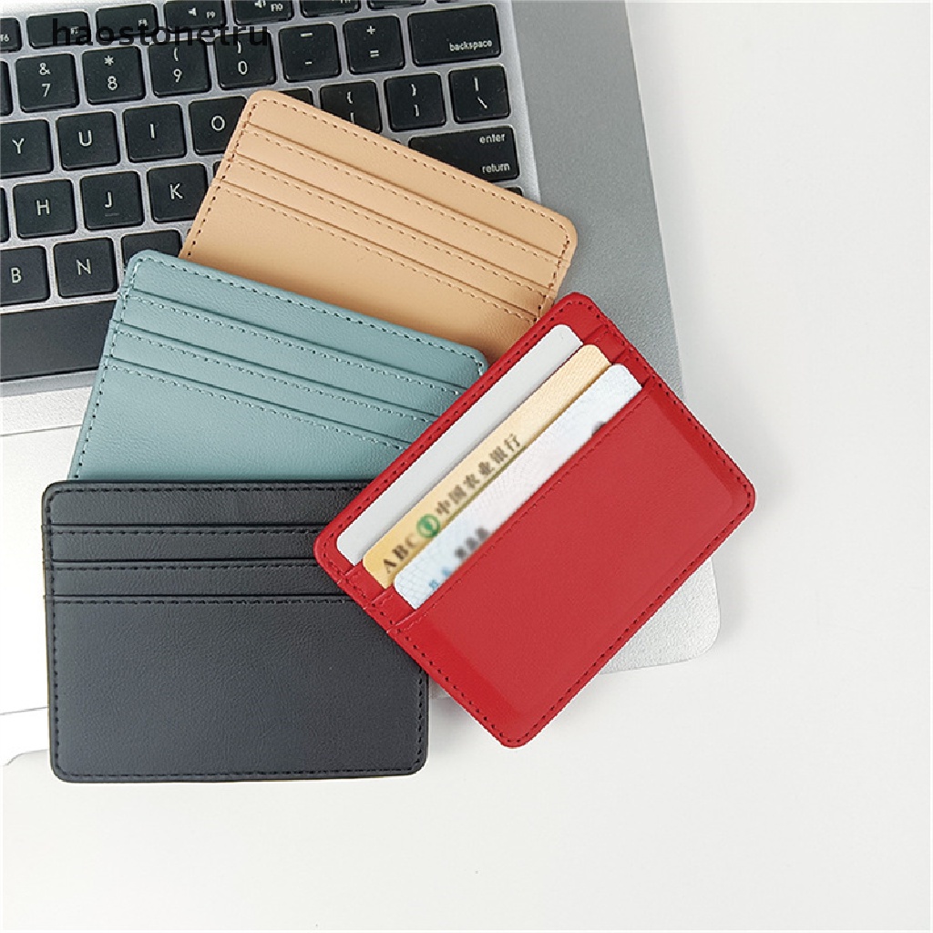 Ví da pu đựng thẻ nhiều ngăn phong cách kinh doanh cho nam nữ