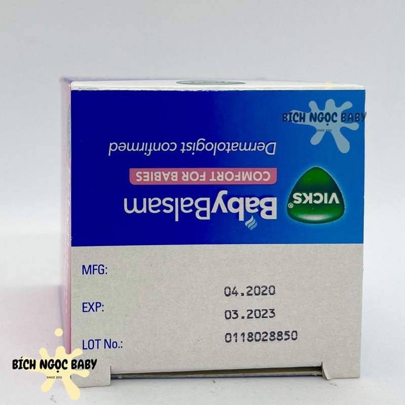 Dầu bôi ấm ngực Vick Baby Balsam Úc