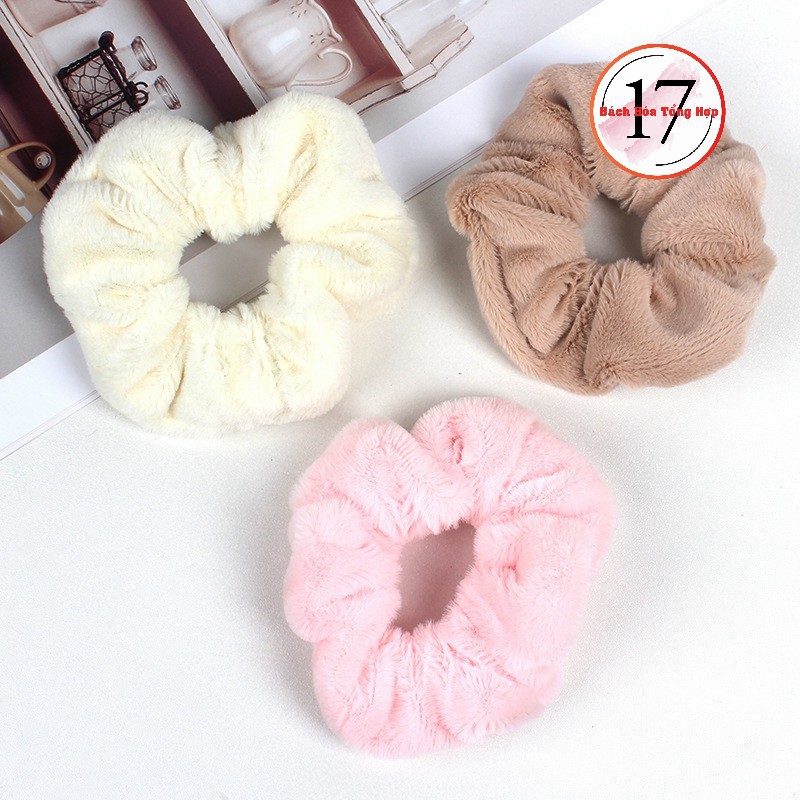 Dây cột tóc nhung Scrunchies, dây buộc tóc sang chảnh và mềm mại cho phái nữ