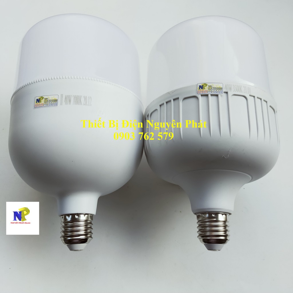 Bóng Đèn Led 40W E27 Kín Nước (Ánh sáng trắng/vàng) - Tiết Kiệm Năng Lượng