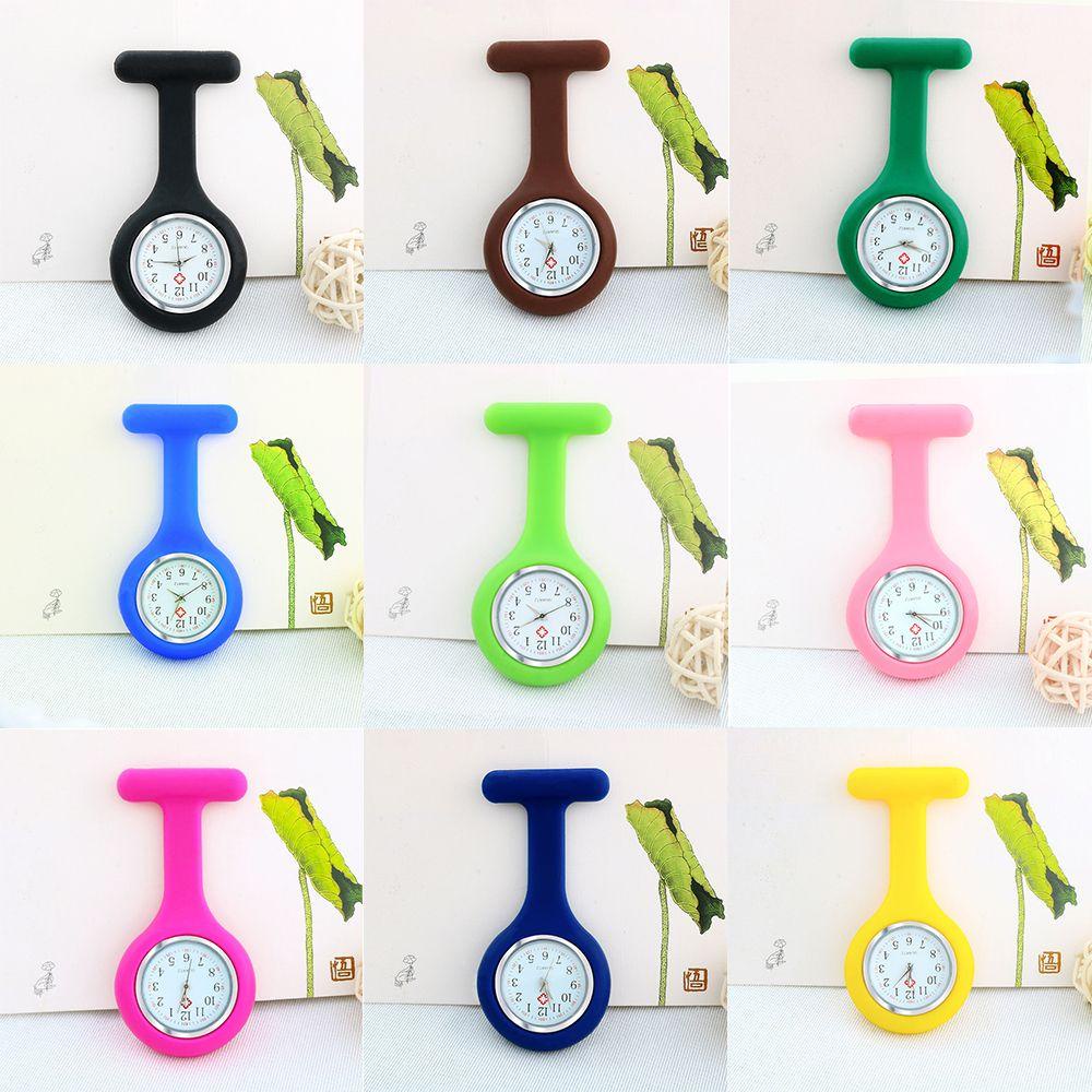 Lily nurse watch women gift đồng hồ ve áo với kim giây nhiều màu điều dưỡng