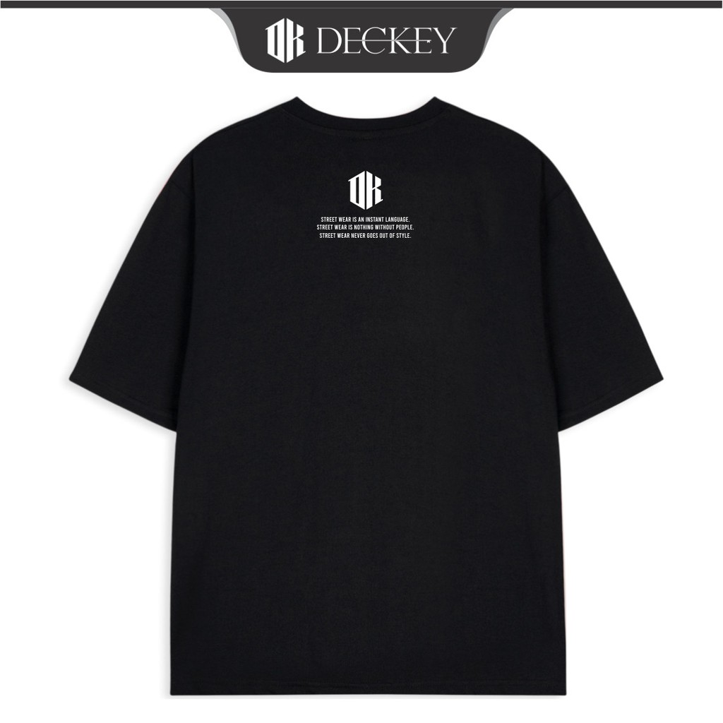 Áo Thun Cotton Unisex Nam Nữ Form Rộng Local Brand DECKEY LOGO