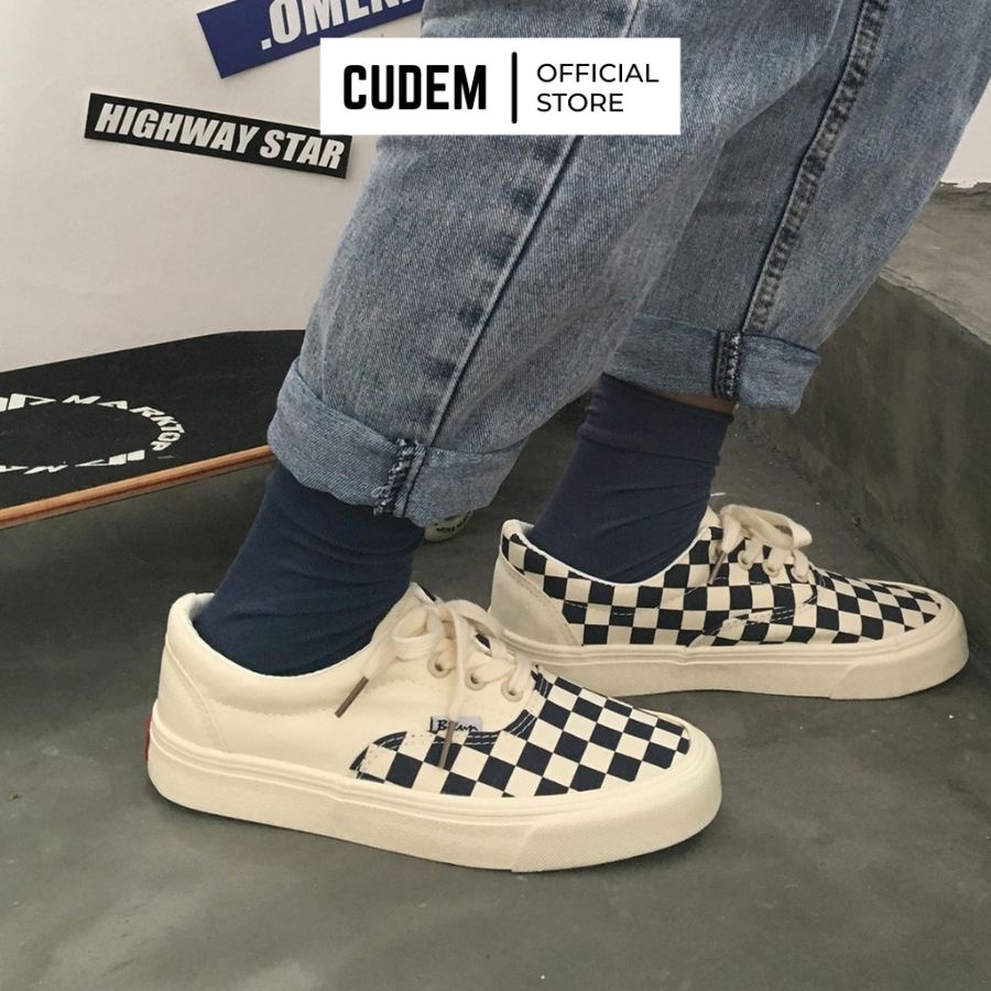 Giày van caro dây buộc nam nữ vault old skool full box tặng kèm hộp bảo vệ