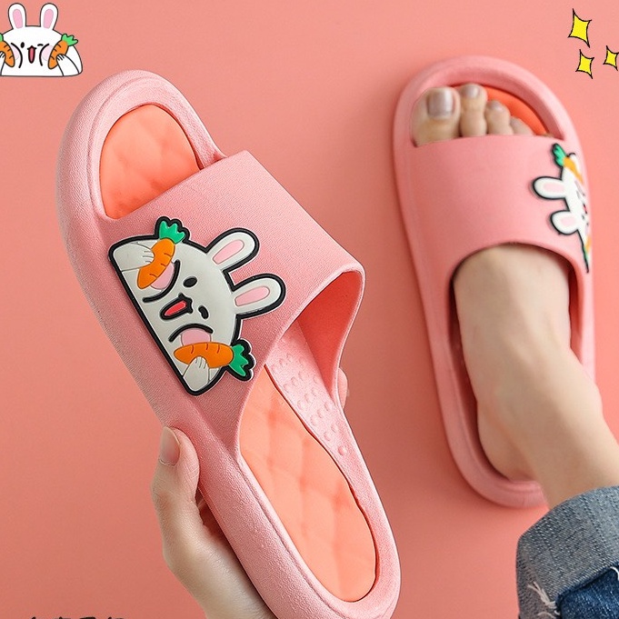 Dép nữ quai ngang hình thú siêu cute , chống trơn trượt hót 2022