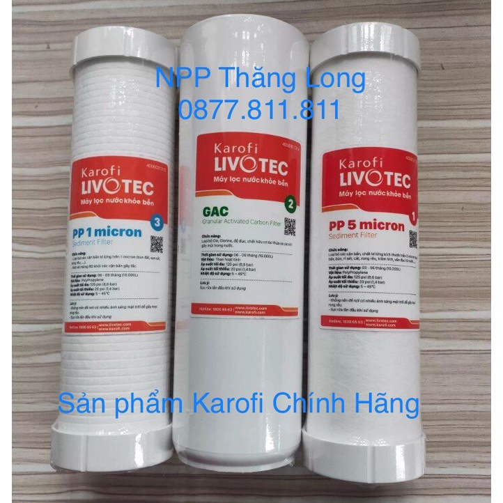 Lõi số 1 Karofi Livotec - Dùng được cho tất cả các máy lọc nước