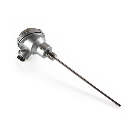 Đầu dò cảm biến nhiệt độ PT100 củ hành ren 21 đầu dò 400mm phi 10 TH-M-PT-10-0.4