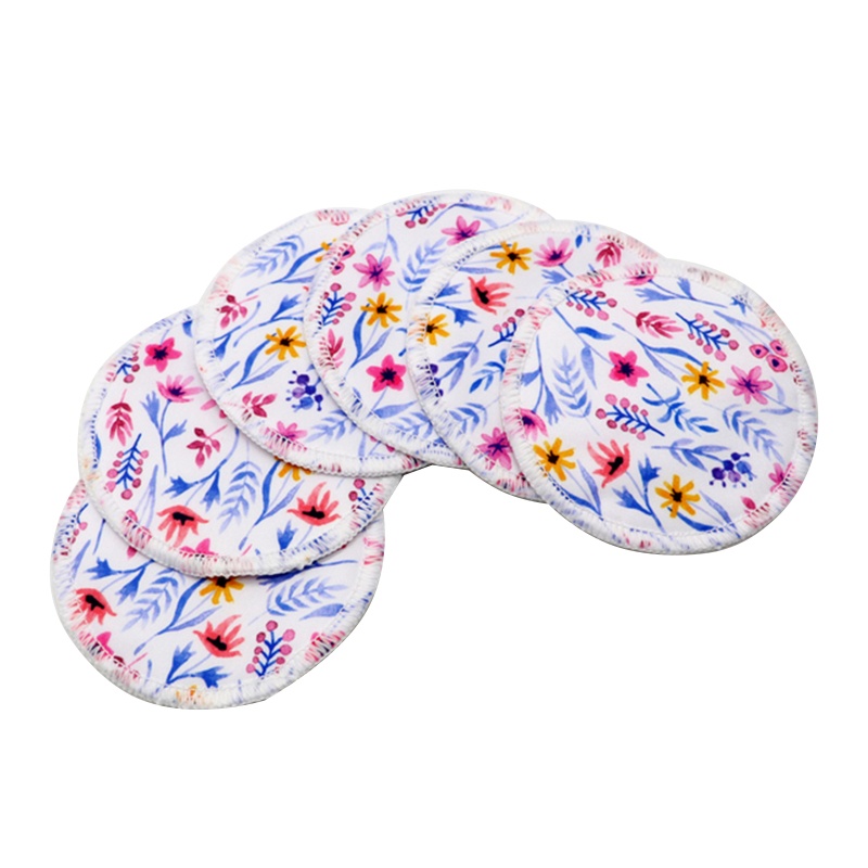 Set 6 Miếng Đệm Ngực Siêu Thấm Nước Có Thể Giặt Sạch Tái Sử Dụng Dành Cho Mẹ Đang Cho Con Bú