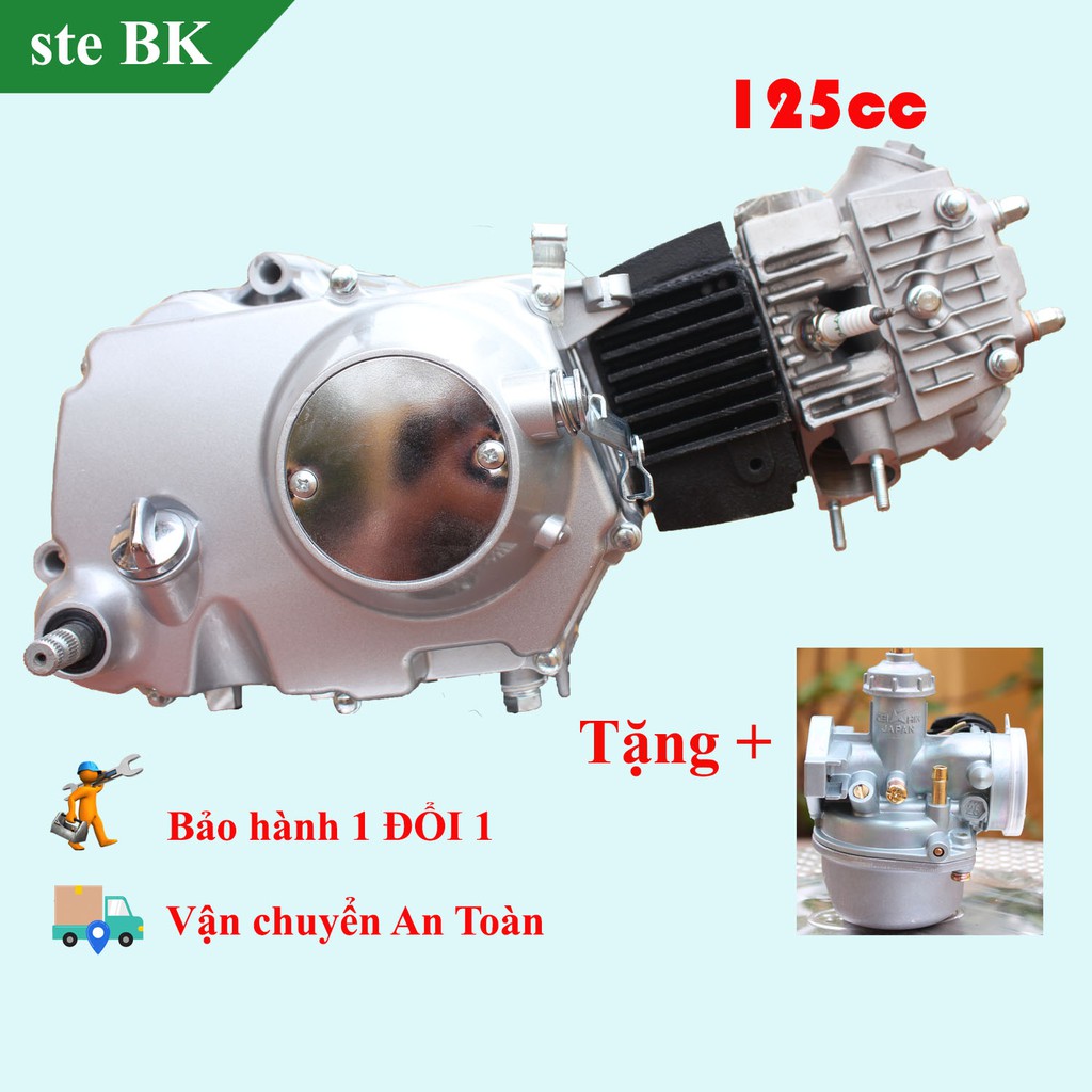 Động cơ xe Honda 67 125cc (không đề) + Tặng bộ chế hòa khí