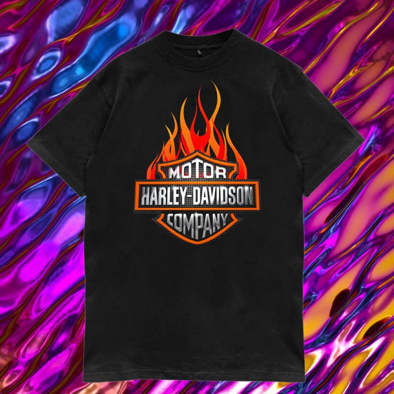 [ Sale] Áo phông Anime Harley Davidson ngắn tay cực ngầu giá tận xưởng