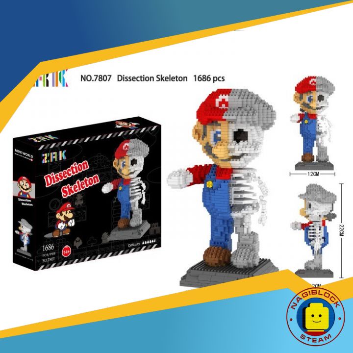 Mô hình lắp ráp Mario nanoblocks ZRK 7807