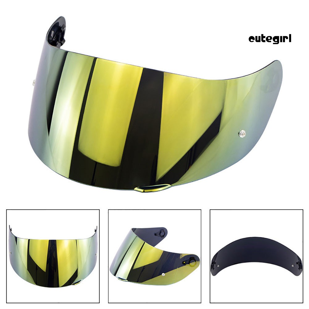 CUTE_Motorcycle Full Face Helmet Goggles Lens Visor with Pin Lock for AGV K1 K3SV K5