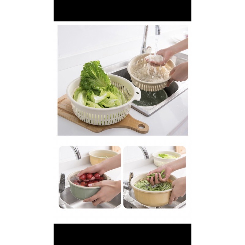 Rổ đựng thực phẩm 2 lớp tiện dụng | BigBuy360 - bigbuy360.vn