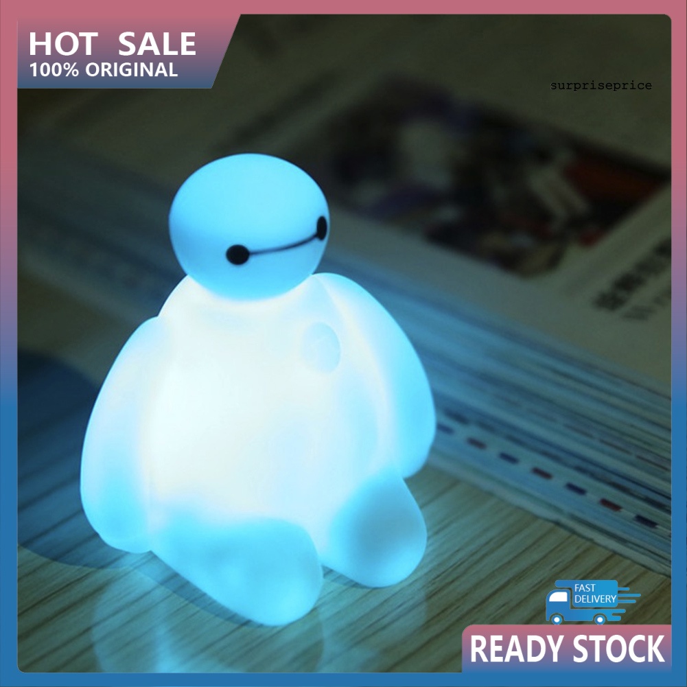 Đèn ngủ LED đổi màu hình hoạt hình Baymax xinh xắn