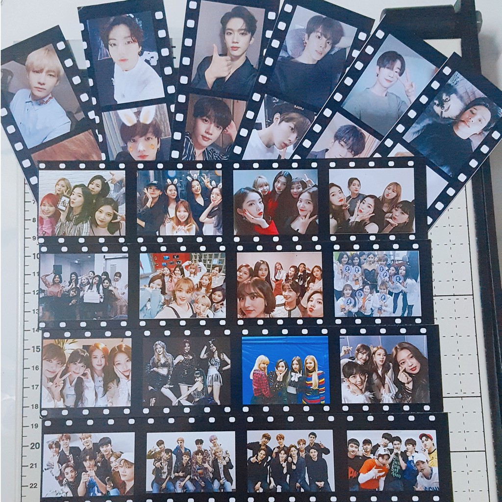 In ảnh FilmStrip theo yêu cầu ảnh cá nhân, idol Kpop BTS, BLACKPINK, TWICE, X1...