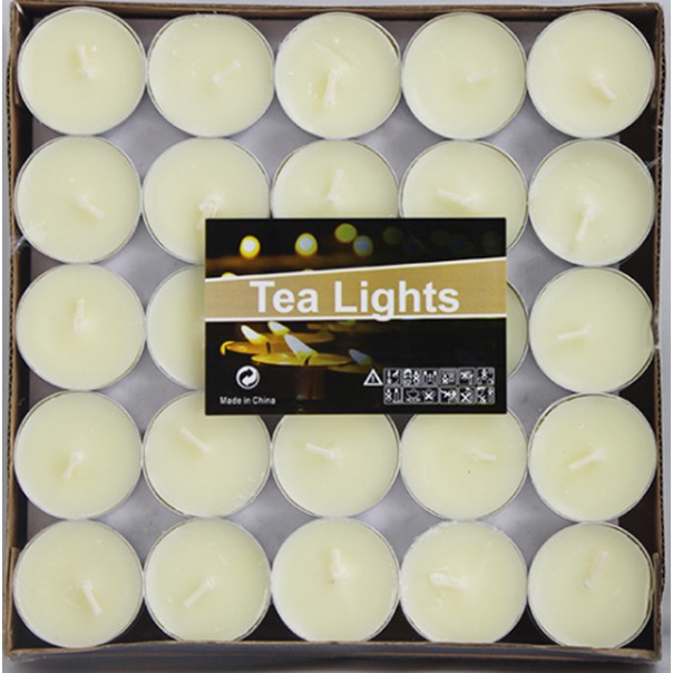 Nến viên Bơ TEALIGHT 50 viên 4h(vàng,đỏ,trắng)