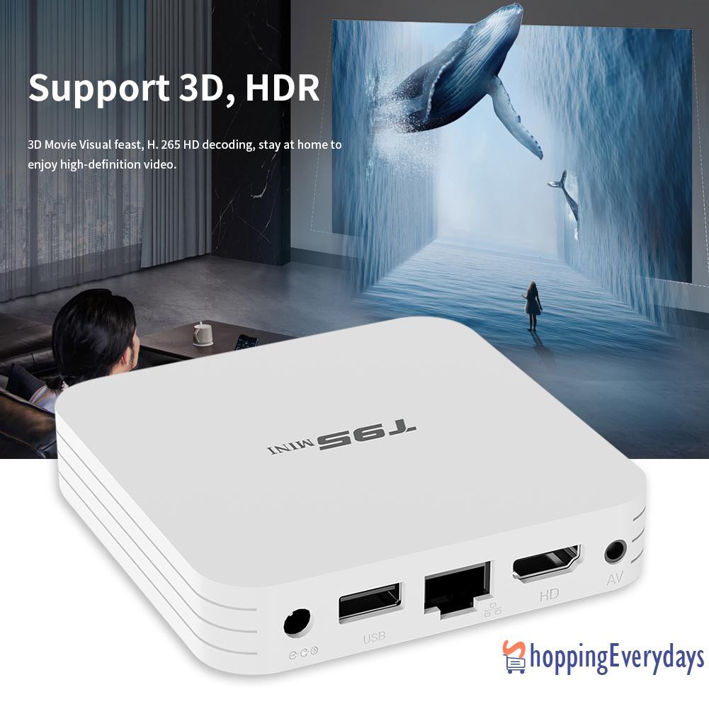 Tv Box T95 Mini H313 Android 10.0 2.4g Wifi 1gb 8gb Và Phụ Kiện