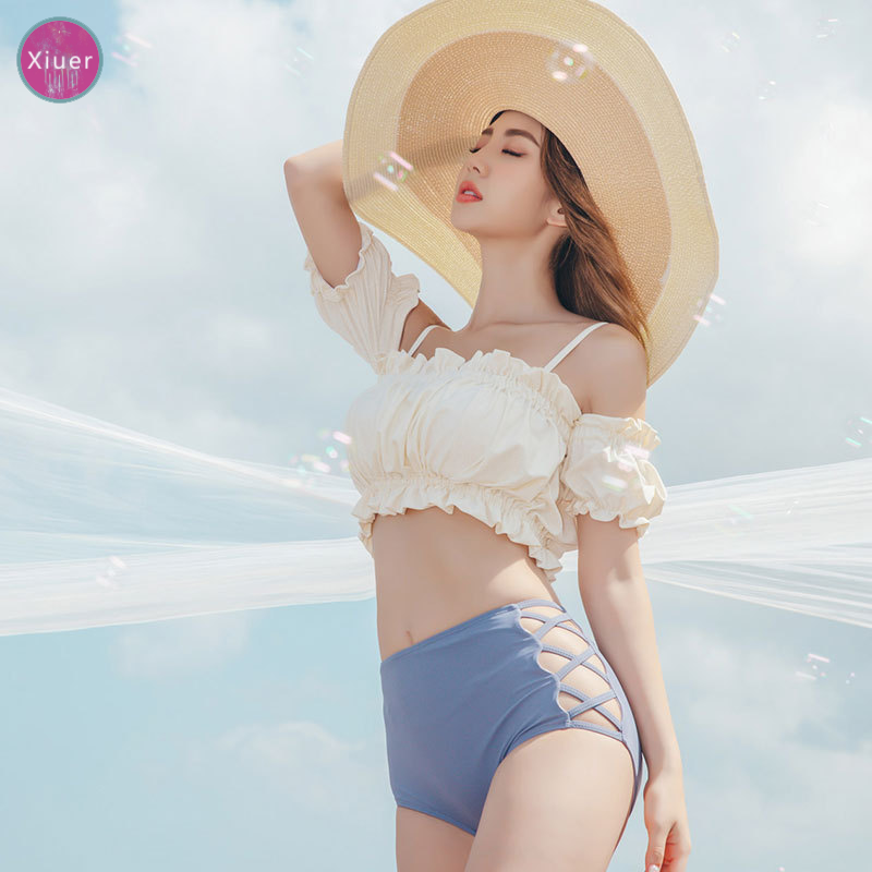 Korean style swimsuit, sexy high waist bikini, beachwear#Y20 | WebRaoVat - webraovat.net.vn
