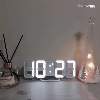 Mua Đồng Hồ Led Trang Trí Smart Clock 3D Để Bàn Thông Minh Vaithuhay