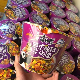 Mì tôm vị dưa bò chua cay tím 20k/ hộp 85g