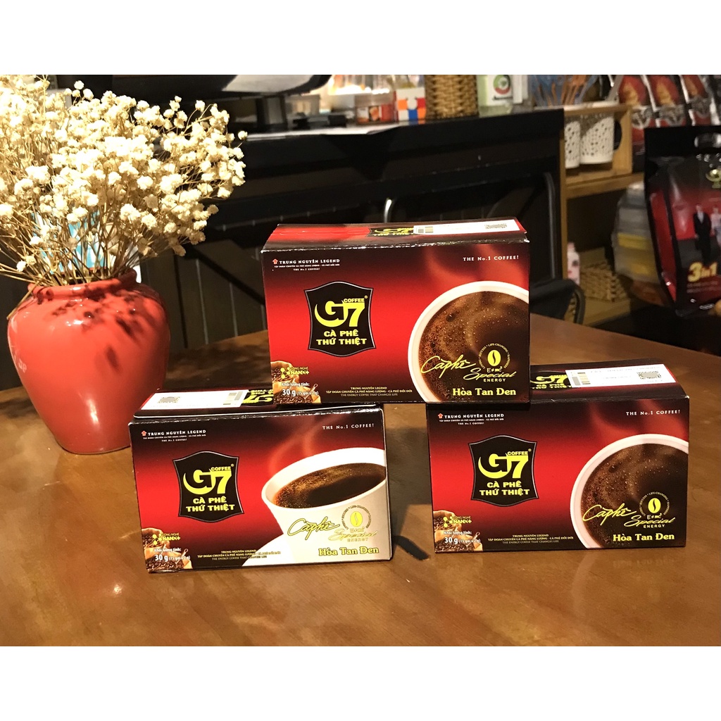Cà Phê G7 Đen Không Đường hộp 15 gói - Cafe Hoà Tan Trung Nguyên | BigBuy360 - bigbuy360.vn