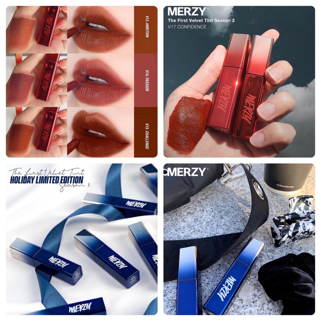 HOT NEW 2020 Son Kem Lì Merzy The First Velvet Tint Season 3 (Ver Blue) | BigBuy360 - bigbuy360.vn