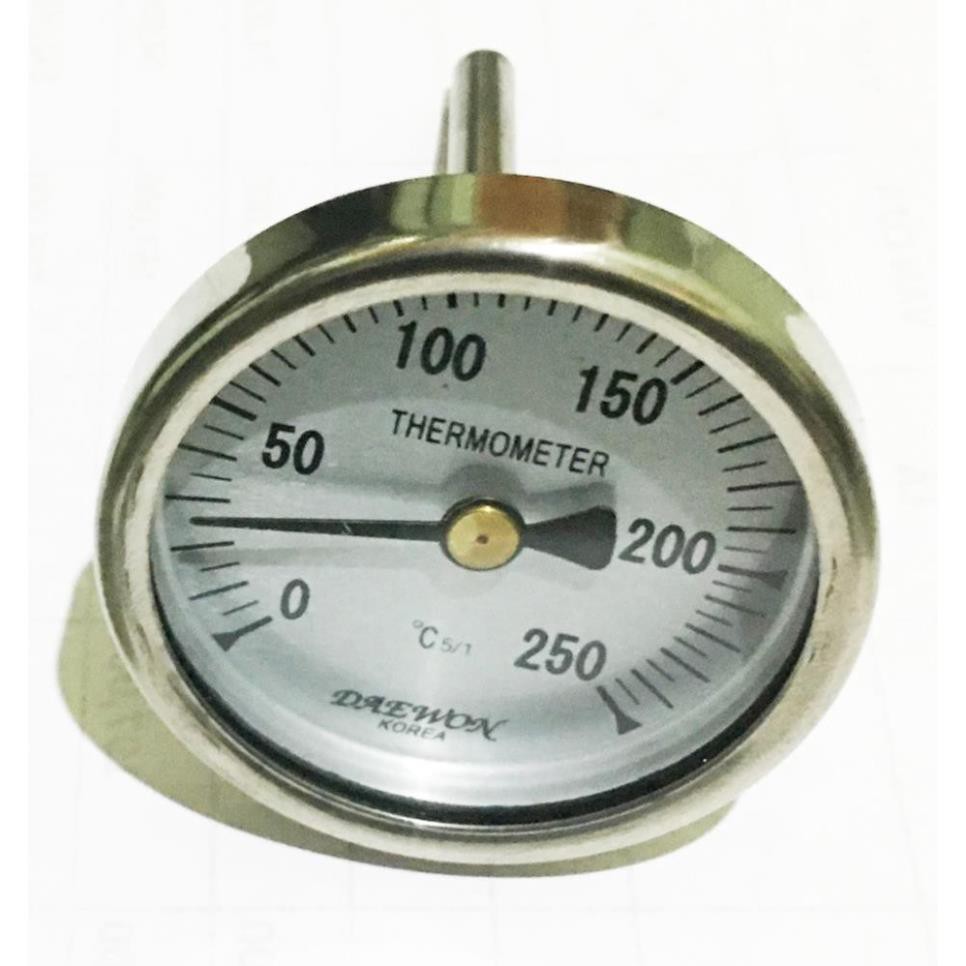 Đồng hồ đo nhiệt độ inox 100, 150, 250, 350, 500 DAEWON dùng để đo nhiệt độ phòng, nhiệt độ không khí, lò hơi, nhiệt độ