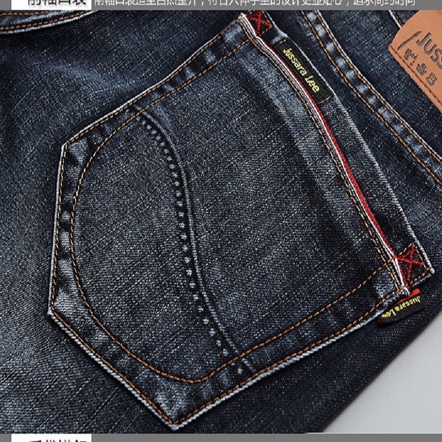 Quần Jeans Nam ống suông co giãn wax nhẹ phong cách trẻ trung