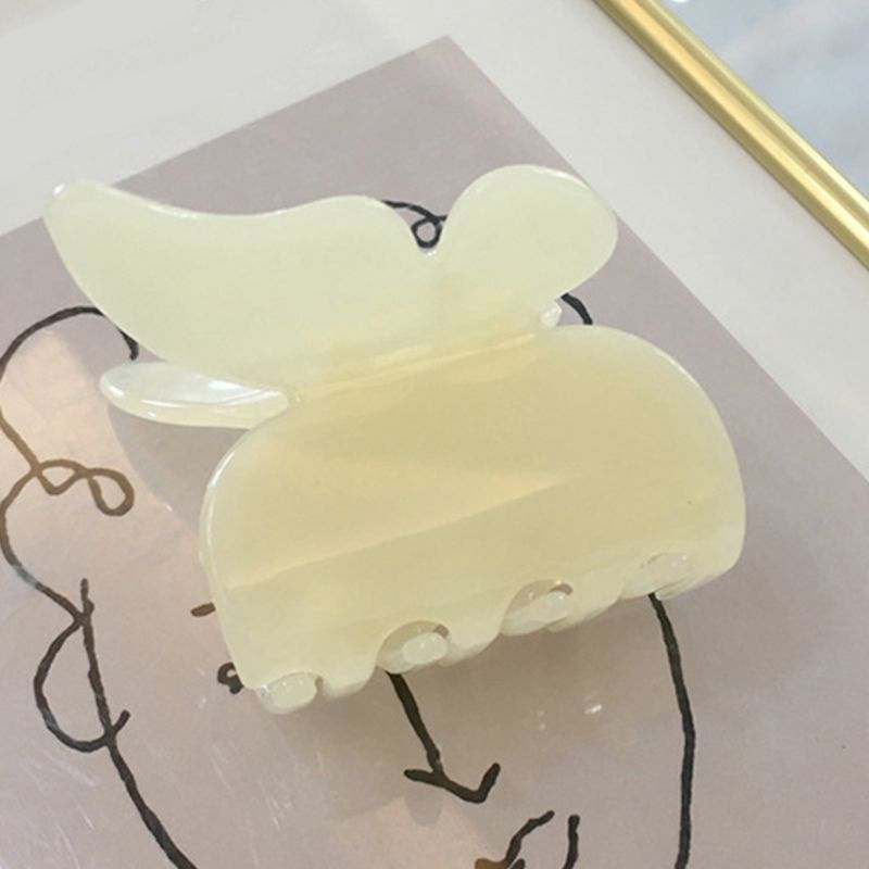 Kẹp Tóc Càng Cua Bằng Acrylic Màu Sắc Ngọt Ngào Phong Cách Pháp Cổ Điển Thời Trang Cho Nữ