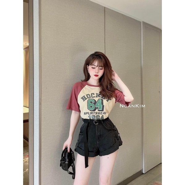 [ 𝐅𝐑𝐄𝐄 𝐒𝐇𝐈𝐏 ]  SÉT ÁO PHÔNG 64 PHỐI TAY + QUẦN SOOC +QUẦN ĐAI
